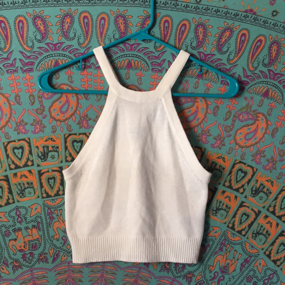 Aerie white halter top